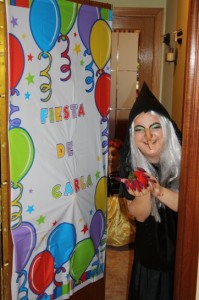 La bruja mala nos recibió en el cumple