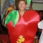 Hasta la manzana quiso estar en la fiesta