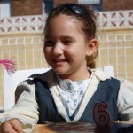 Sara en su cumpleaños pirata